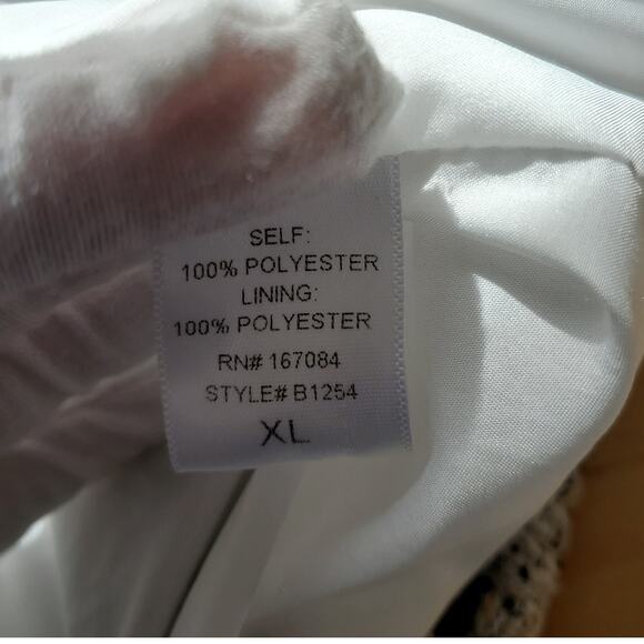 Tuckernuck Pomander Place White Tweed Josephine V-Neck Mini Dress B1254 Size XL - Picture 10 of 10